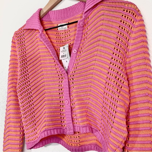 NWT Cotton On Cropped Crochet Cardigan - Picture 4 of 5